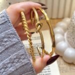 the golden "north star" necklace